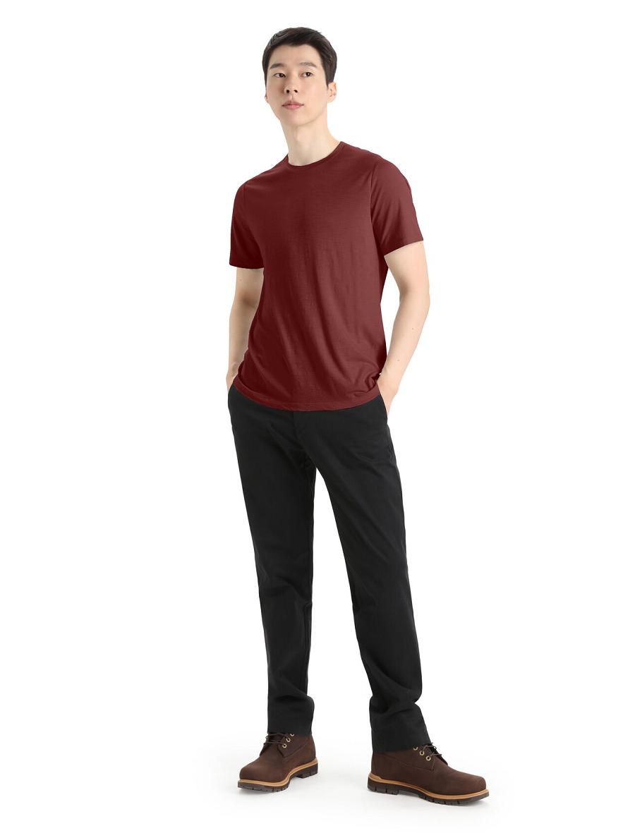 T Shirts Icebreaker Merino Tech Lite II Corta Sleeve Tee Homme Rouge | FR 1163VRWD